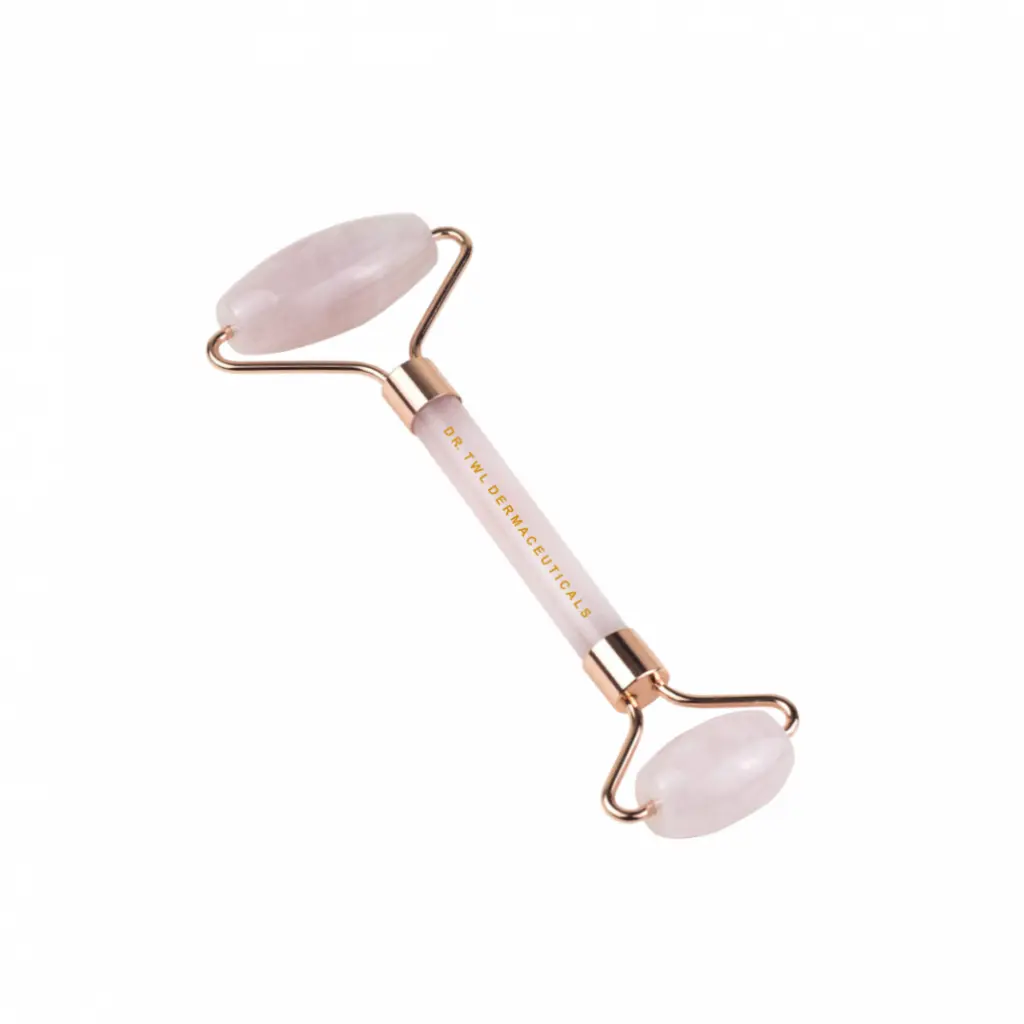 jade facial rose roller ice on face