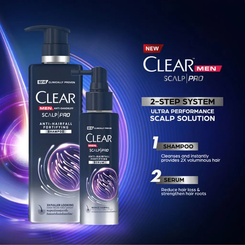 CLEAR SCALP Pro 2 Step System Anti Hair Fall for Men