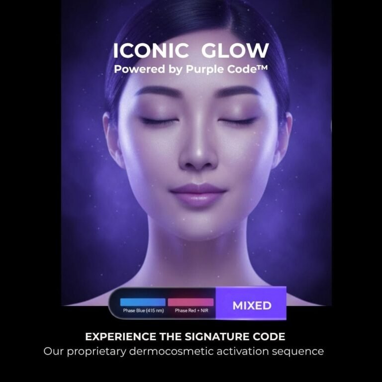 Iconic glow purple code