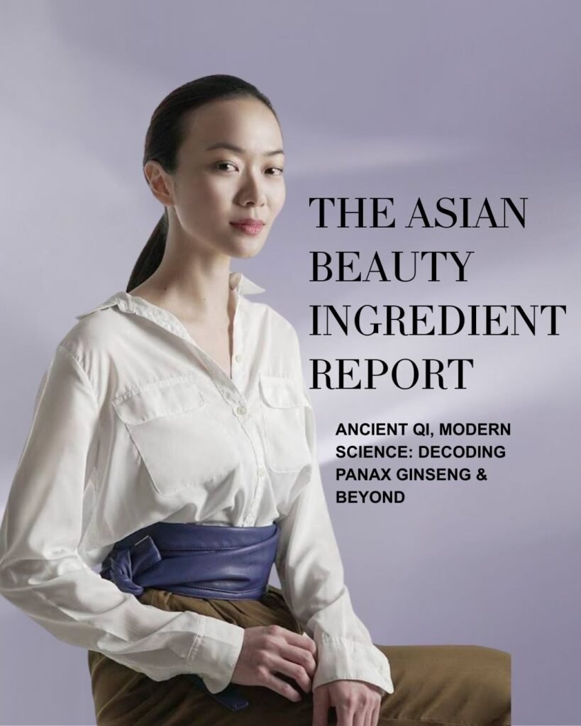 Science of Beauty Issue 01 Cover: Dr. Teo Wan Lin editorial feature on Panax Ginseng skincare benefits, ancient Qi, and cellular bioavailability